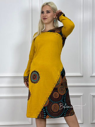 Rochie din bumbac ajustată