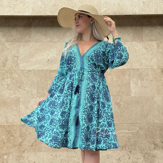 Rochie scurtă pliabilă în talie