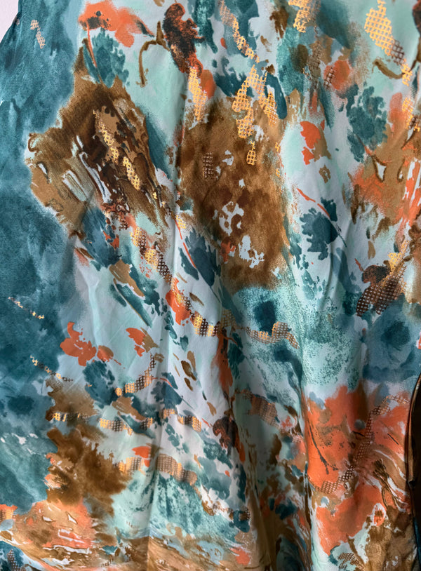 Pasztell Türkiz Festmény