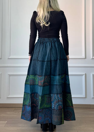 Zsebes pamut maxi szoknya