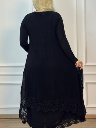 Rochie lungă cu dublu strat