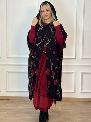 Halat cu glugă din amestec de lână