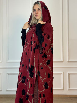 Halat cu glugă din amestec de lână