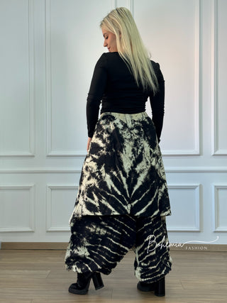 Pantaloni aladdin batikți