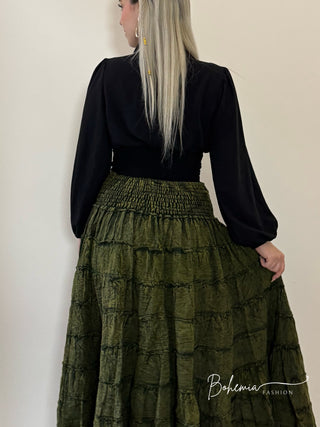 Aszimmetrikus csipkés szoknya