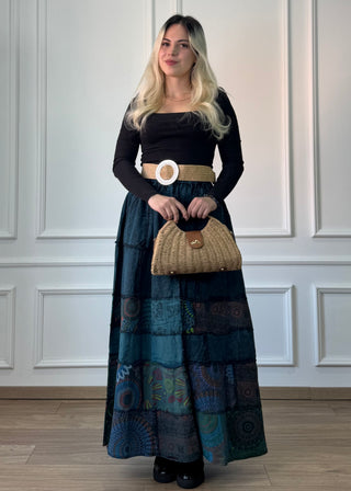 Zsebes pamut maxi szoknya