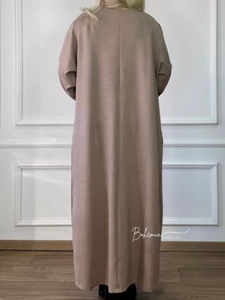 Rochie cu nasturi lemn