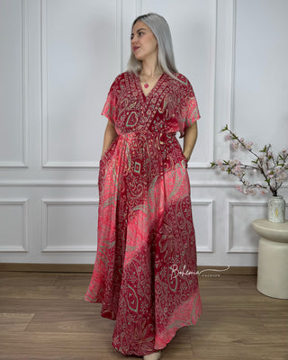 Maxikleid mit elastischer Taille