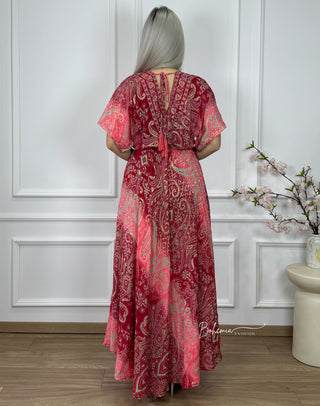 Maxikleid mit elastischer Taille