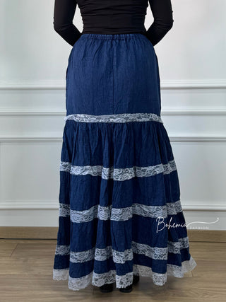 Lace long skirt