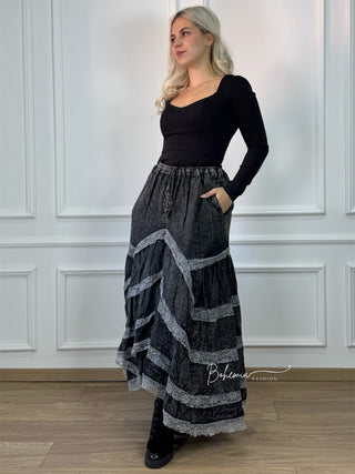 Csipkés hosszú szoknya