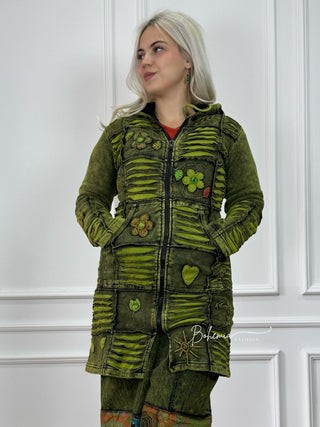 Nepalesische gefütterte Strickjacke