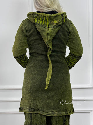 Nepalesische gefütterte Strickjacke