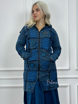 Nepáli bélelt hosszított kardigán