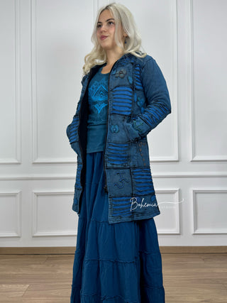 Nepáli bélelt hosszított kardigán