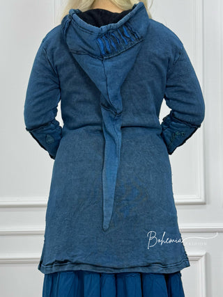 Nepáli bélelt hosszított kardigán