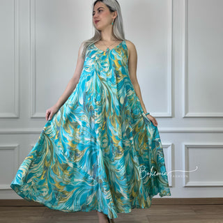 A-Linien-Maxikleid mit Tasche