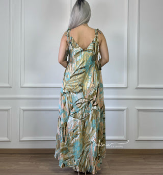 A-Linien-Maxikleid mit Tasche