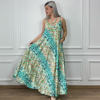 A-Linien-Maxikleid mit Tasche