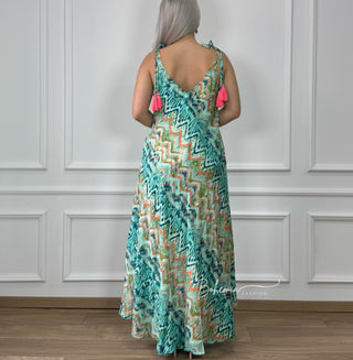A-Linien-Maxikleid mit Tasche