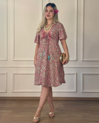 Maxi dress with sweetheart neckline