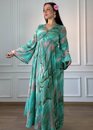 Long sleeve Indian dress