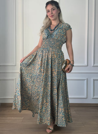 Rochie cu talie încrețită