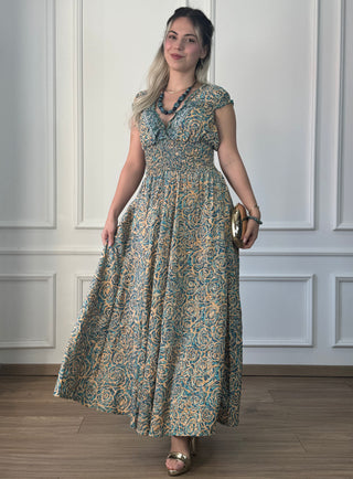 Rochie cu talie încrețită