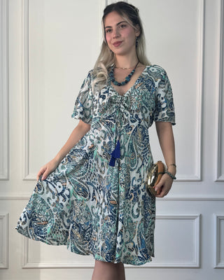 Maxi dress with sweetheart neckline