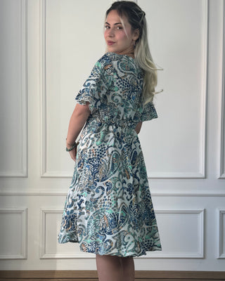 Maxi dress with sweetheart neckline