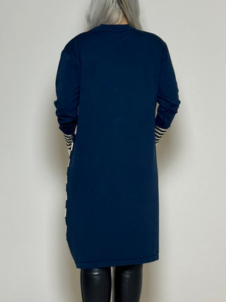 Pulloverkleid mit Blumenmuster