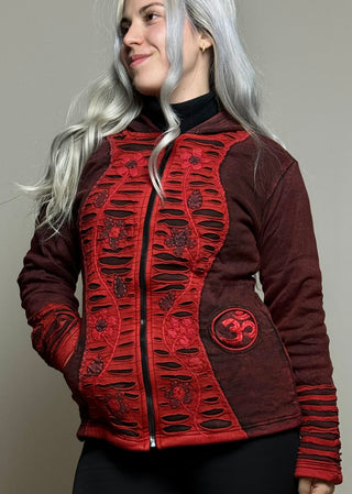 Nepalesische gefütterte Strickjacke