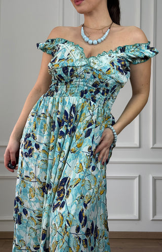 Rochie cu talie încrețită