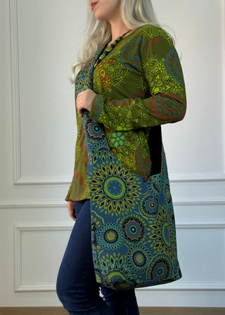 Mandala mintás pamut válltáska