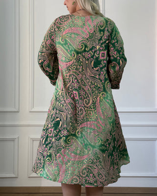 Tunikakleid mit Dreiviertelärmeln