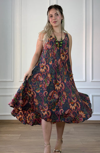 Széles pántos rövid ruha