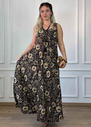 Rochie lungă cu bretele late