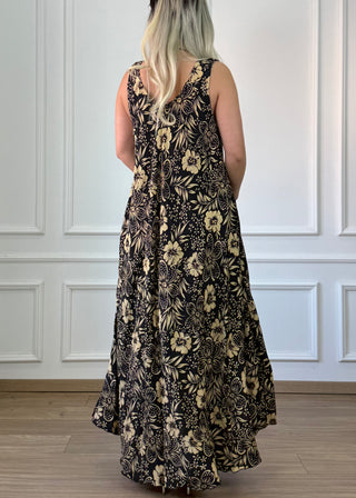 Rochie lungă cu bretele late