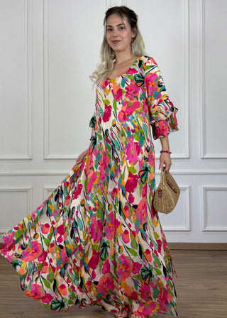 Rochie cu mâneci evazate în formă de A