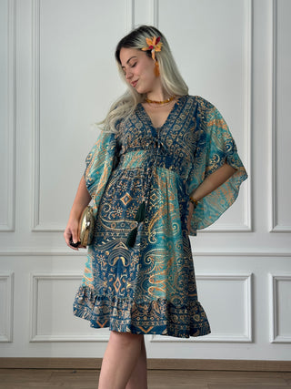 Rochie scurtă cu corset în zona pieptului