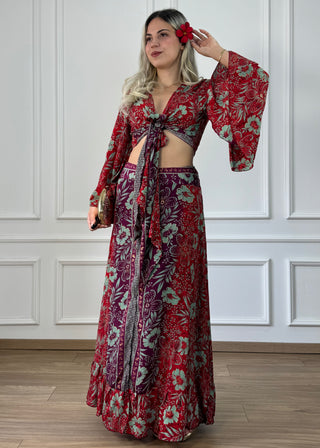 Bluză cu mâneci clopot