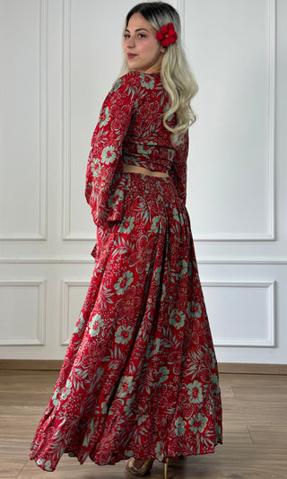 Bluză cu mâneci clopot