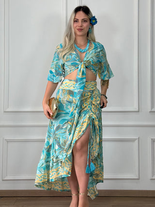 Fustă ridicabilă pe lateral