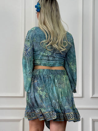 Bluză cu mâneci clopot