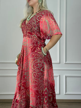 Cross-chested maxi dress