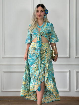 Fustă ridicabilă pe lateral