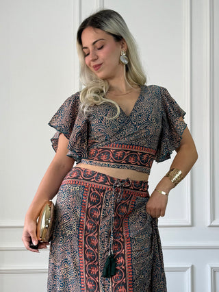 Bluză cu mâneci fluture