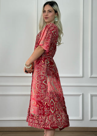 Cross-chested maxi dress