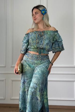 Bluză cu mâneci trei sferturi