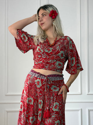 Bluză cu mâneci scurte